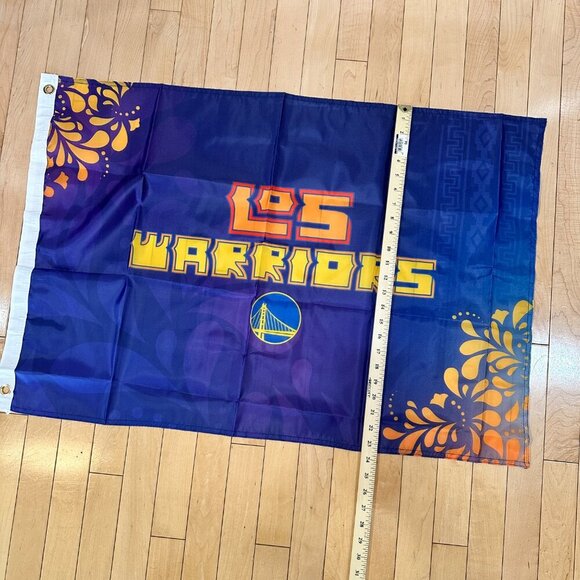 GSW Golden State Warriors 2023-2024 Los Warriors Game Day Flag - Picture 6 of 7